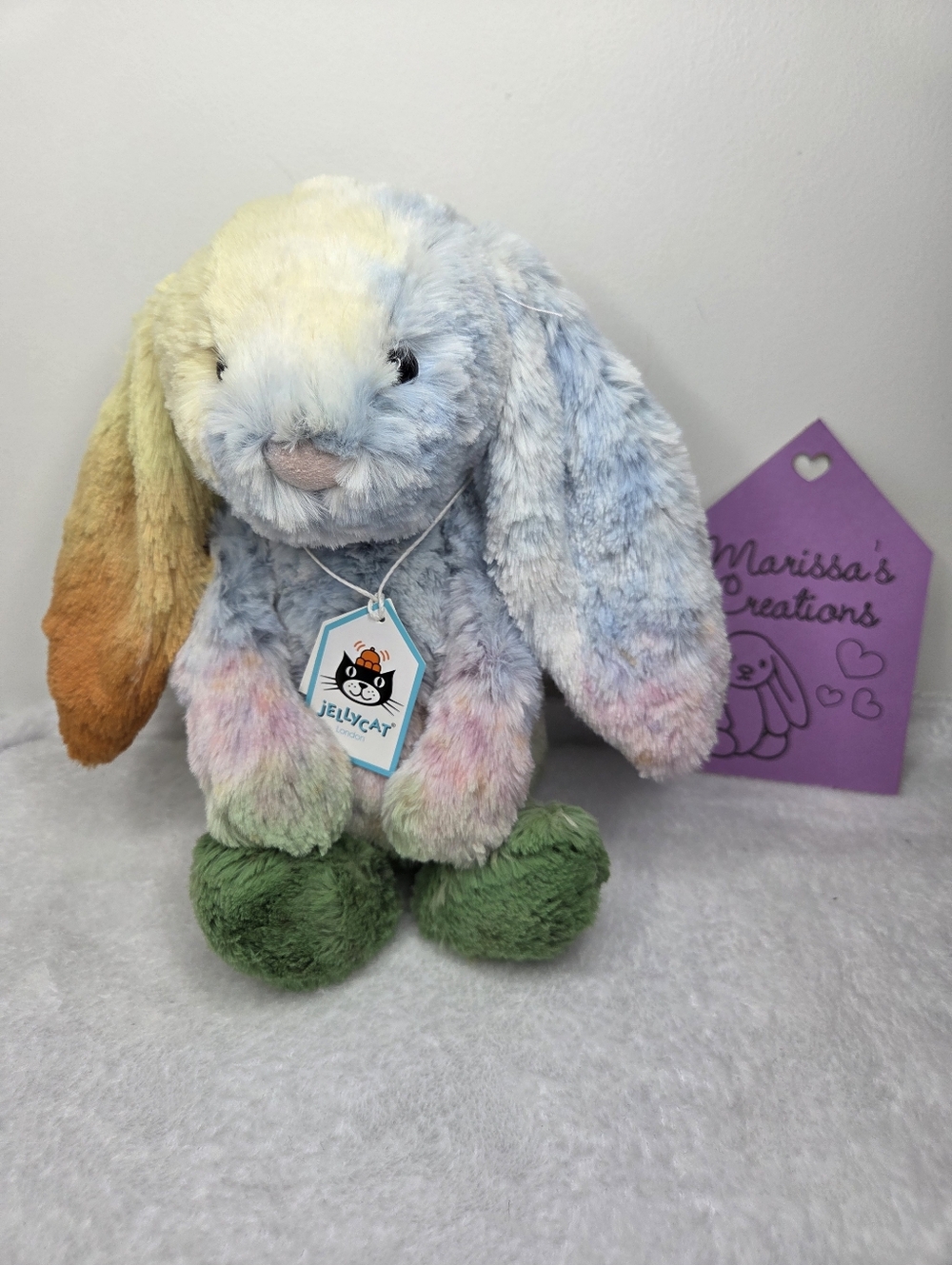 BNWT Customized Jellycat Medium Bashful Bunny "May"